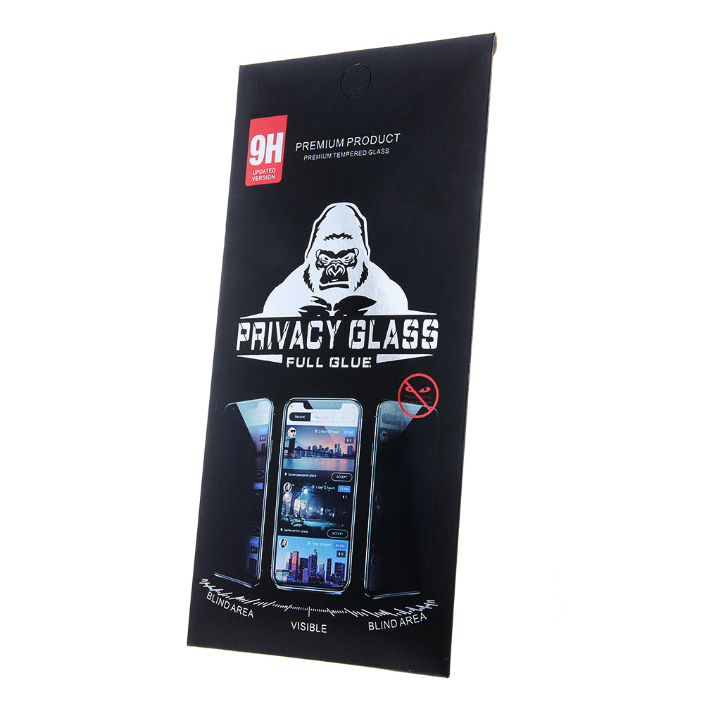 OEM skjermbeskytter for personvern for Apple iPhone 12 / 12 Pro, glass, full lim