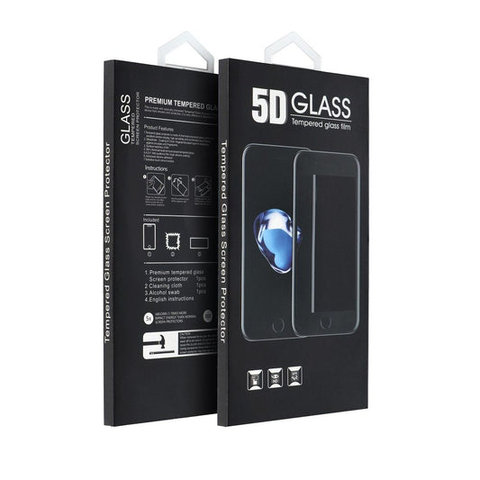 OEM skjermbeskyttelsesfilm for Apple iPhone 17e / 16e / 14 / 13 Pro, Herdet glass, Full lim, Svart