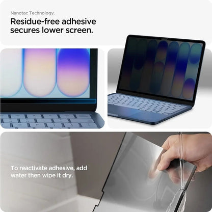 Personvernsbeskyttelsesfilm Spigen Safe View Magnetic for Apple MacBook Neo 13 tommer, plast AFL11670