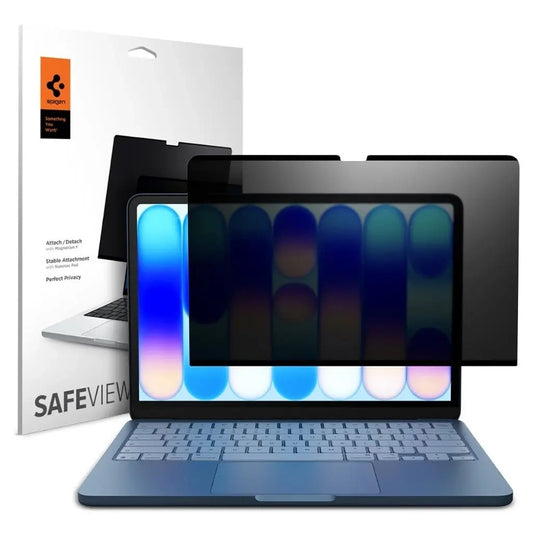 Personvernsbeskyttelsesfilm Spigen Safe View Magnetic for Apple MacBook Neo 13 tommer, plast AFL11670