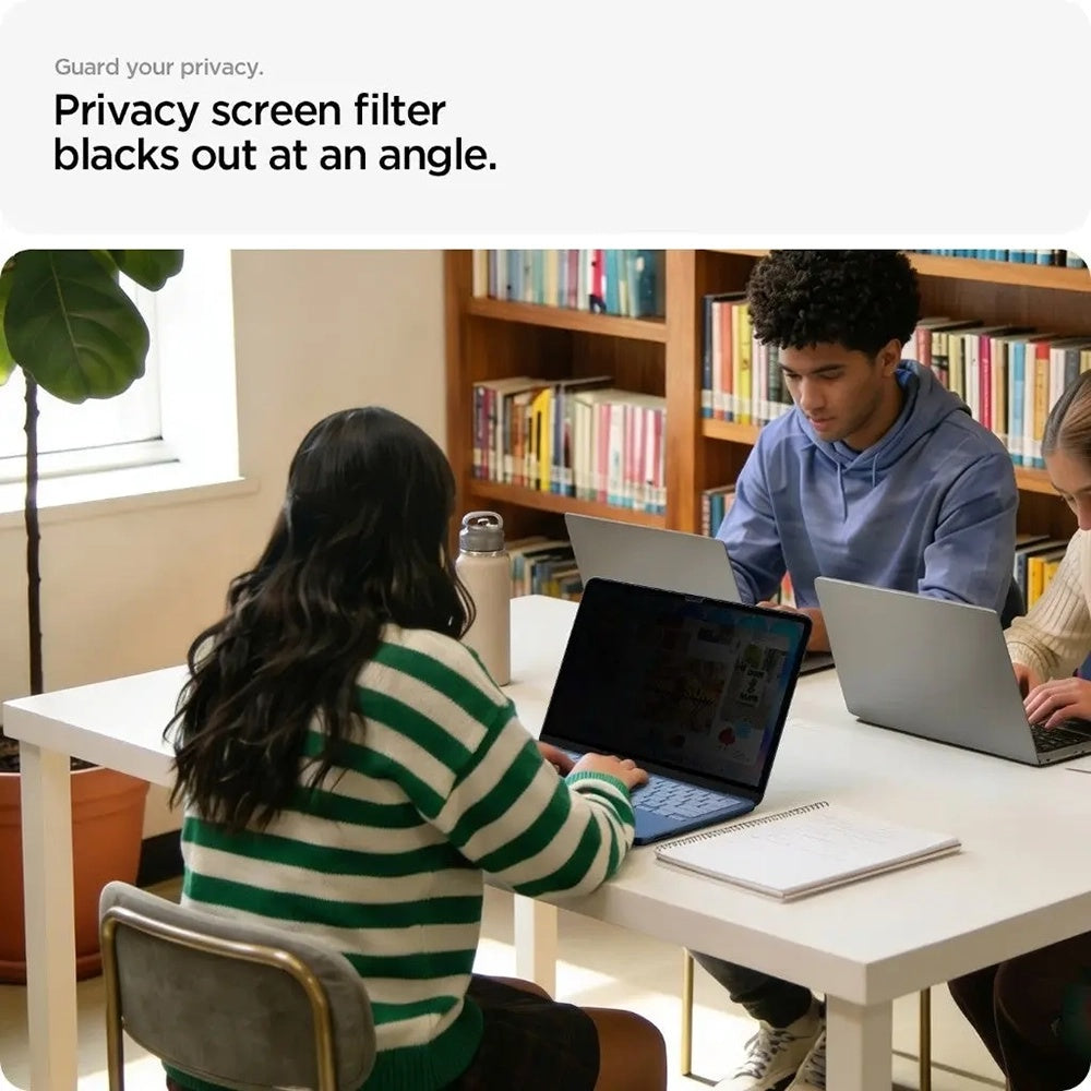 Personvernsbeskyttelsesfilm Spigen Safe View Magnetic for Apple MacBook Neo 13 tommer, plast AFL11670
