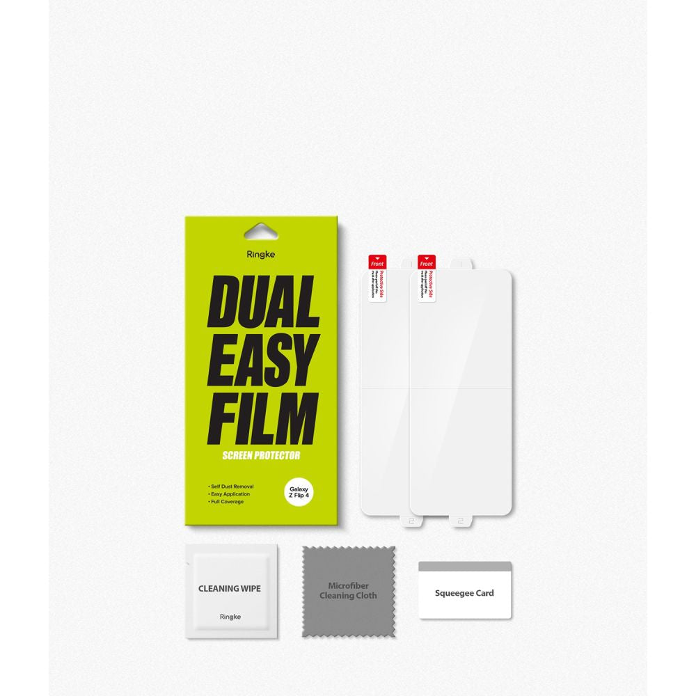 Beskyttelsesfilm Ringke Dual Easy for Samsung Galaxy Z Flip4 F721, Plast, Sett med 2 stykker