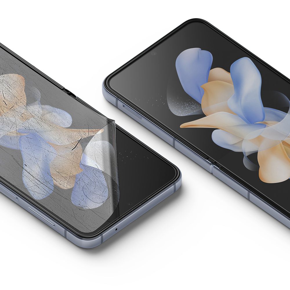 Beskyttelsesfilm Ringke Dual Easy for Samsung Galaxy Z Flip4 F721, Plast, Sett med 2 stykker