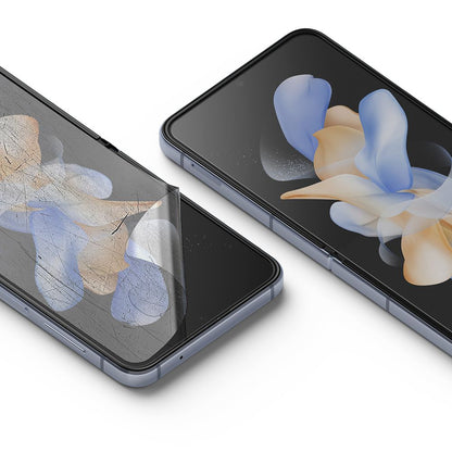Beskyttelsesfilm Ringke Dual Easy for Samsung Galaxy Z Flip4 F721, Plast, Sett med 2 stykker