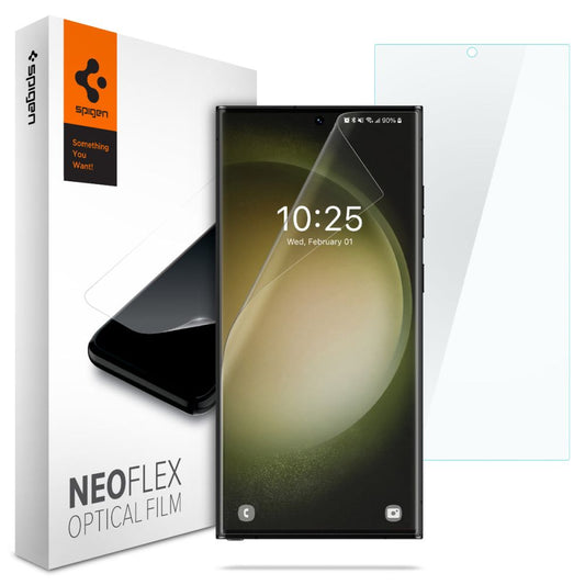 Skjermbeskyttelsesfilm Spigen Neo Flex for Samsung Galaxy S23 Ultra S918, Plast, Sett med 2 stykker AFL05943