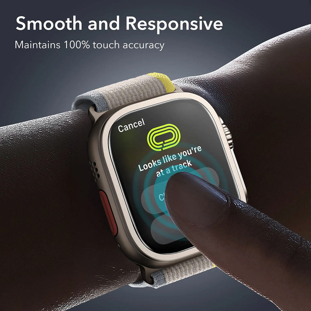 ESR Armorite beskyttelsesfilm for Apple Watch Ultra Series, Sett med 2 stykker, Herdet glass, Bronse