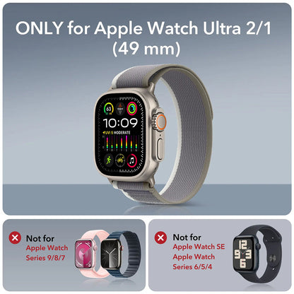 ESR Armorite beskyttelsesfilm for Apple Watch Ultra Series, Sett med 2 stykker, Herdet glass, Bronse