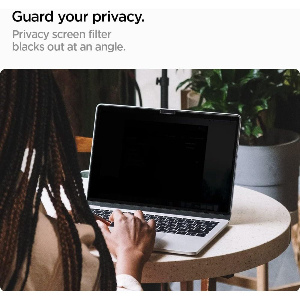 Skjermbeskyttelsesfolie Privacy Spigen Safe View Magnetic for Apple MacBook Pro 14inch (2022) / (2024) / (2023) / (2021), Plast AFL06158