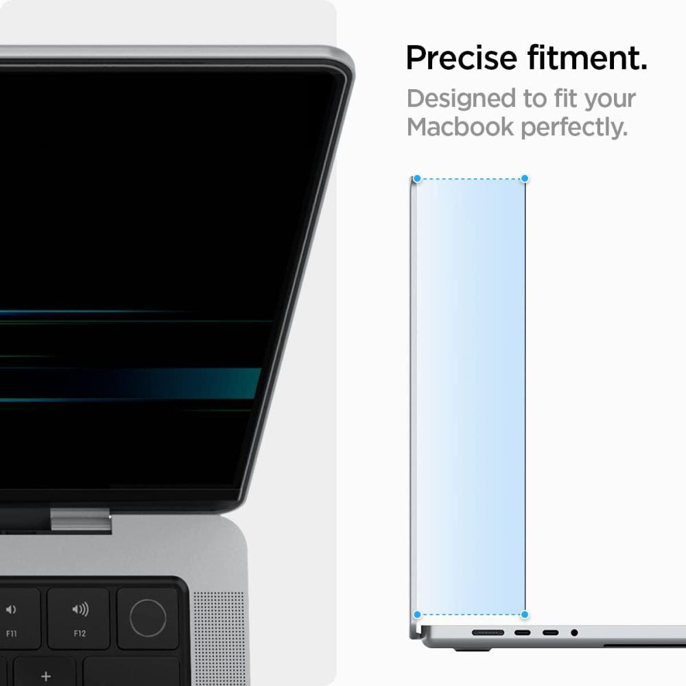 Skjermbeskyttelsesfolie Privacy Spigen Safe View Magnetic for Apple MacBook Pro 14inch (2022) / (2024) / (2023) / (2021), Plast AFL06158