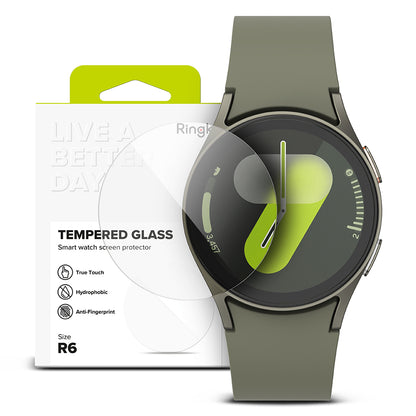 Ringke R6 Beskyttelsesfilm for Samsung Galaxy Watch7 44mm, Sett med 4 stk, Herdet Glass