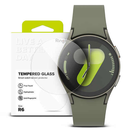 Ringke R6 Beskyttelsesfilm for Samsung Galaxy Watch7 44mm, Sett med 4 stk, Herdet Glass