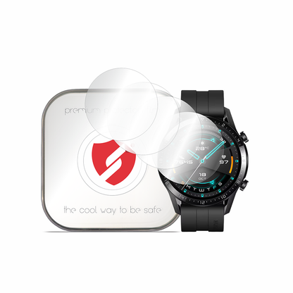 Smart Protection Premium Classic beskyttelsesfilm for Huawei Watch GT 2 46mm, sett med 4 stk, plast