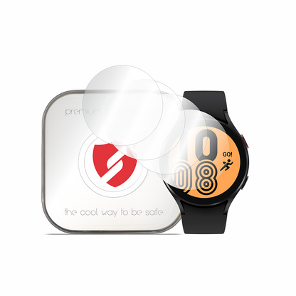 Smart Protection Premium Classic beskyttelsesfilm for Samsung Galaxy Watch4 44mm, sett med 4 stk, plast