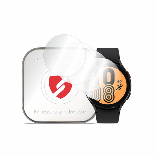 Smart Protection Premium Classic beskyttelsesfilm for Samsung Galaxy Watch4 44mm, sett med 4 stk, plast