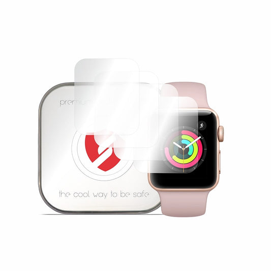 Smart Protection Premium Classic beskyttelsesfilm for Apple Watch 38mm Series, sett med 4 stk, plast