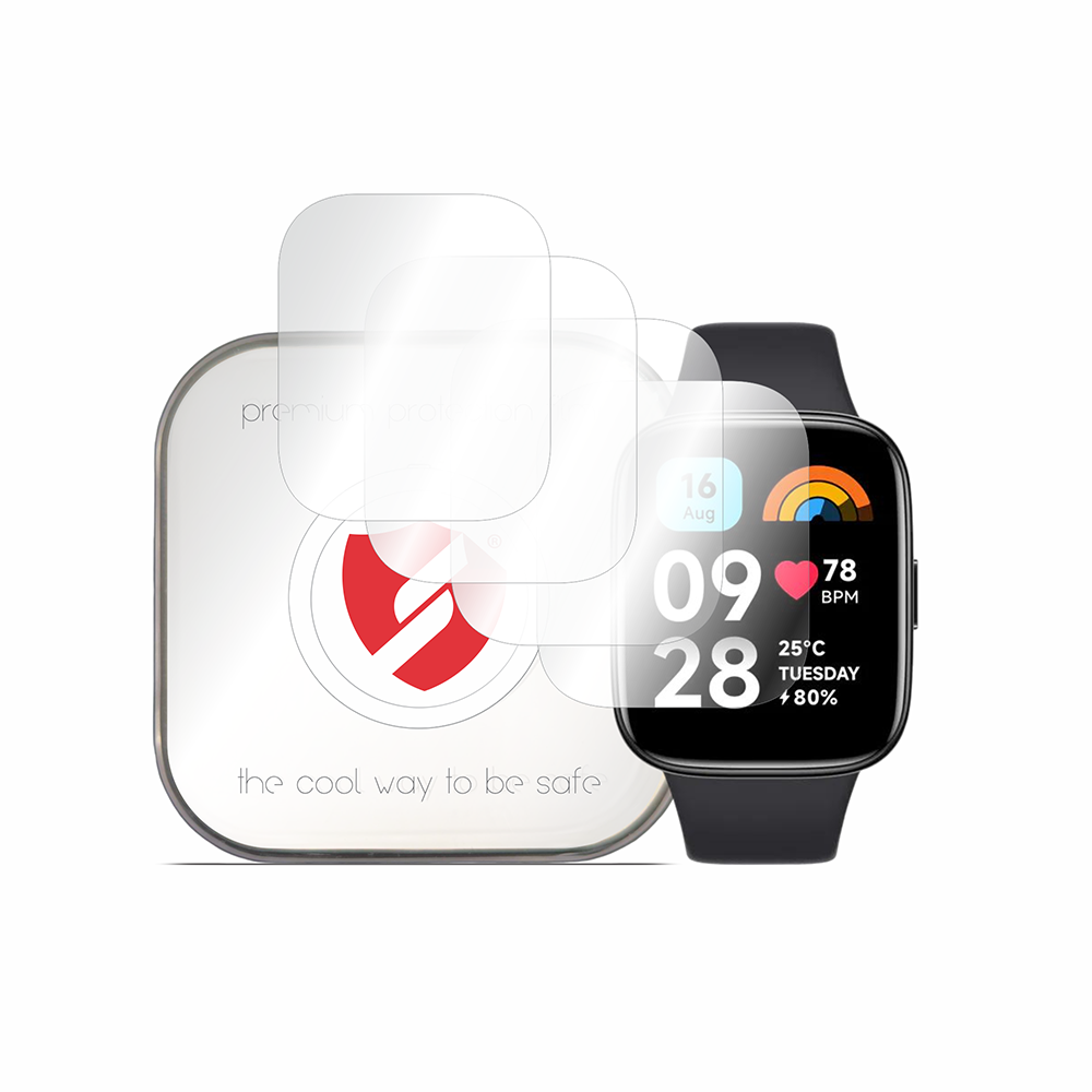 Smart Protection Premium Classic beskyttelsesfilm for Apple Watch 41mm / 40mm Series, sett med 4 stk, plast
