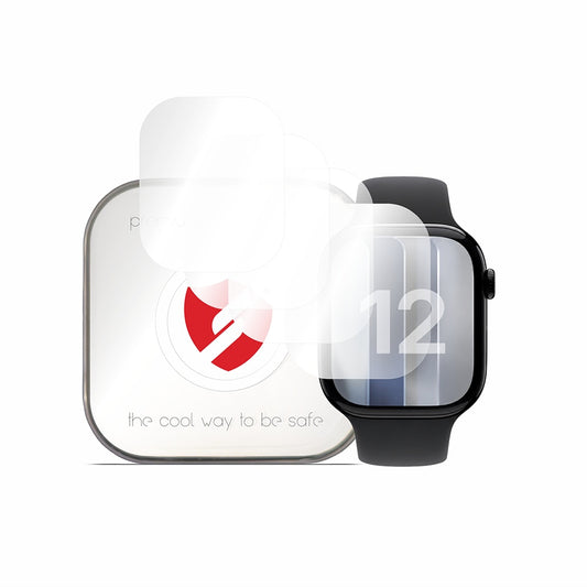 Smart Protection Premium Classic beskyttelsesfilm for Apple Watch Series 12 42mm, sett med 4 stk, plast