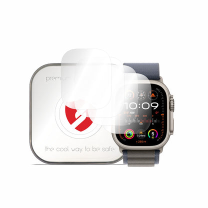 Smart Protection Premium Classic beskyttelsesfilm for Apple Watch Ultra Series, sett med 4 stk, plast