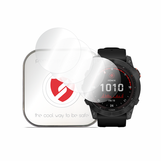 Smart Protection Premium Classic beskyttelsesfilm for Garmin Fenix 7X, sett med 4 stk, plast