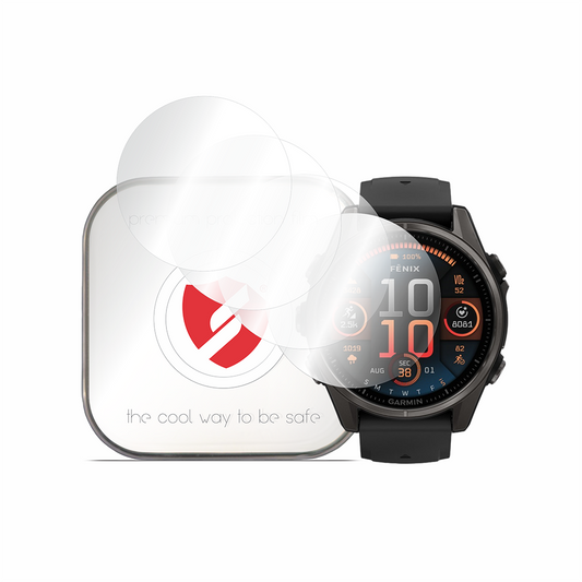 Smart Protection Premium Classic beskyttelsesfilm for Garmin Fenix 8 47mm, sett med 4 stk, plast