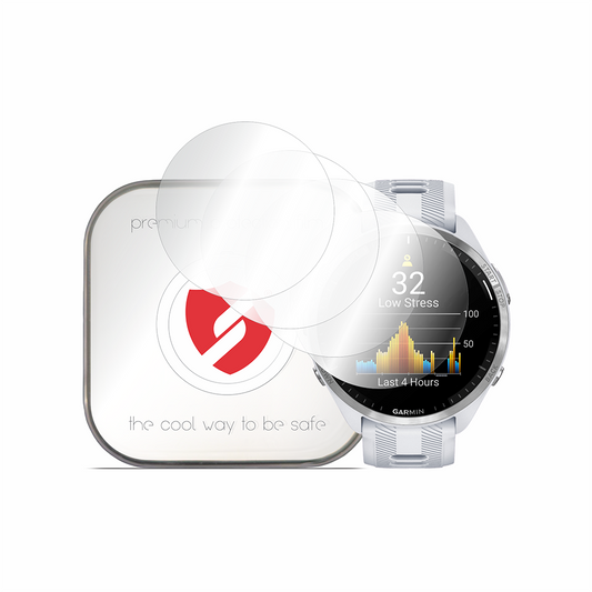 Smart Protection Premium Classic beskyttelsesfilm for Garmin Forerunner 965, sett med 4 stk, plast