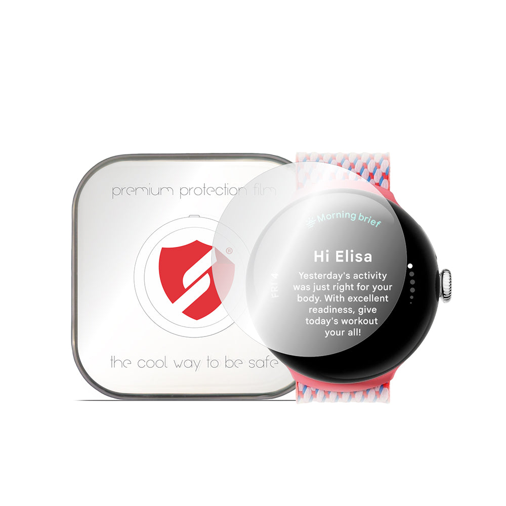Smart Protection Premium Classic beskyttelsesfilm for Google Pixel Watch 4 41mm, sett med 4 stykker, plast