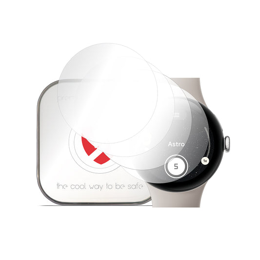 Smart Protection Premium Classic beskyttelsesfilm for Google Pixel Watch 4 45mm, sett med 4 stykker, plast