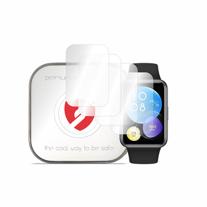 Smart Protection Premium Classic beskyttelsesfilm for Huawei Watch Fit 2, sett med 4 stk, plast