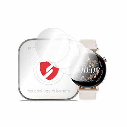 Smart Protection Premium Classic beskyttelsesfilm for Huawei Watch GT 3 42mm, sett med 4 stk, plast
