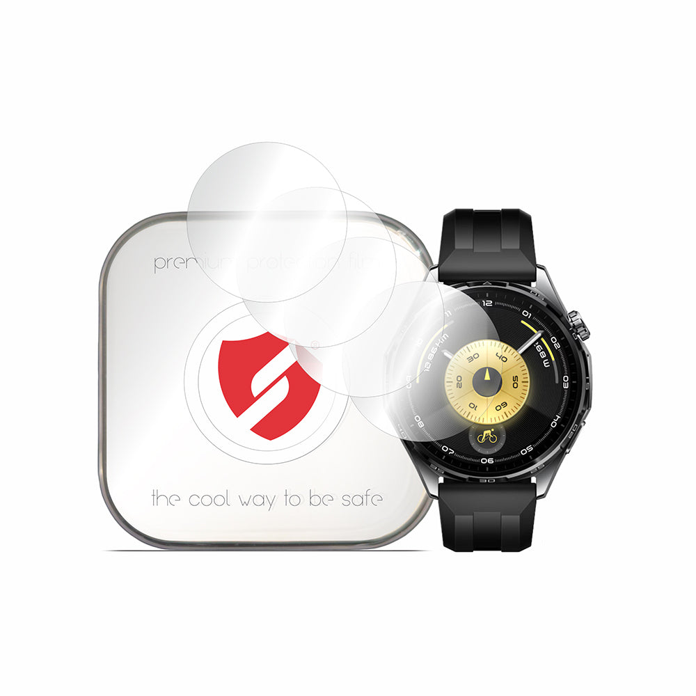 Smart Protection Premium Classic beskyttelsesfilm for Huawei Watch GT 6 46mm, sett med 4 stk, plast