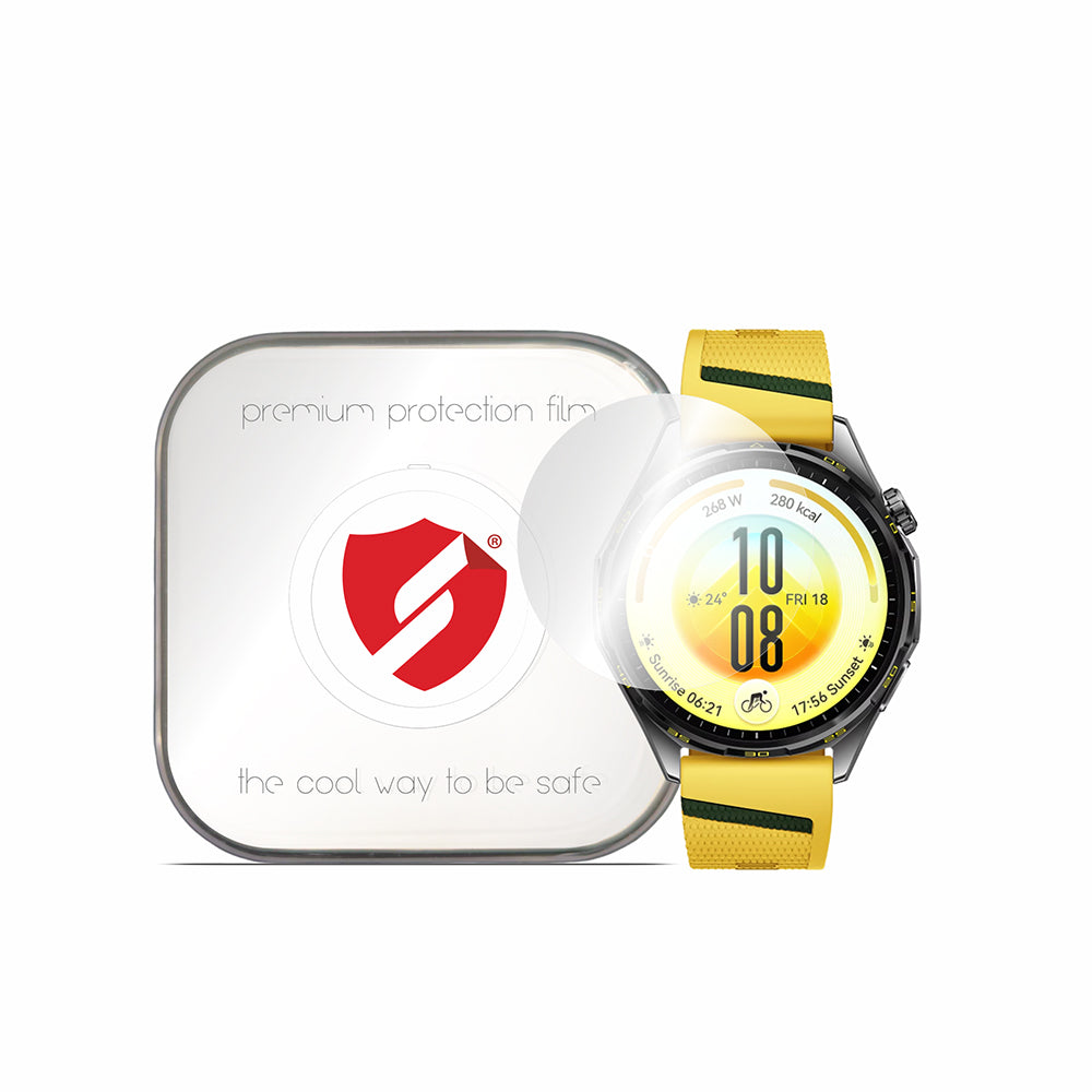 Smart Protection Premium Classic beskyttelsesfilm for Huawei Watch GT 7 46 mm, plast, sett med 4 stk.