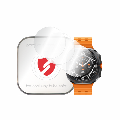 Smart Protection Premium Classic beskyttelsesfilm for Samsung Galaxy Watch Ultra, sett med 4 stk, plast