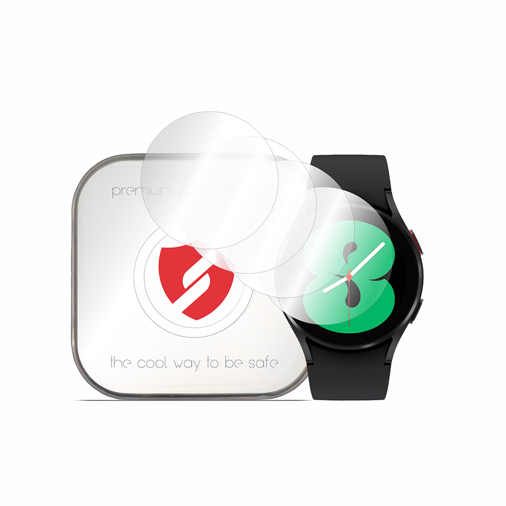 Smart Protection Premium Classic beskyttelsesfilm for Samsung Galaxy Watch4 40mm, sett med 4 stk, plast
