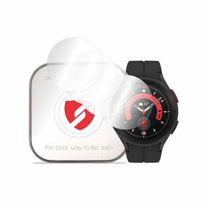 Smart Protection Premium Classic beskyttelsesfilm for Samsung Galaxy Watch5 Pro 45mm, sett med 4 stk, plast