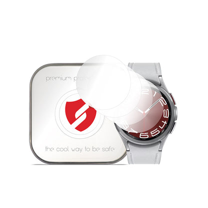 Smart Protection Premium Classic beskyttelsesfilm for Samsung Galaxy Watch6 Classic 47mm, sett med 4 stk, plast