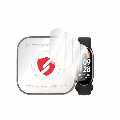 Smart Protection Premium Classic Beskyttelsesfilm for Xiaomi Smart Band 9 / Band 8, Sett med 4 stk, Plast