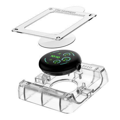 Beskyttelsesfilm Spigen Elite Shield EZ FIT for Google Pixel Watch 41mm Series, Sett med 2 stk, Herdet glass, Transparent AFL08524