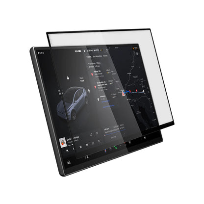 Spigen GlastR EZ FIT Beskyttelsesfilm for Tesla Y 2026 Premium / Performance Navigasjon, Herdet Glass AGL10820