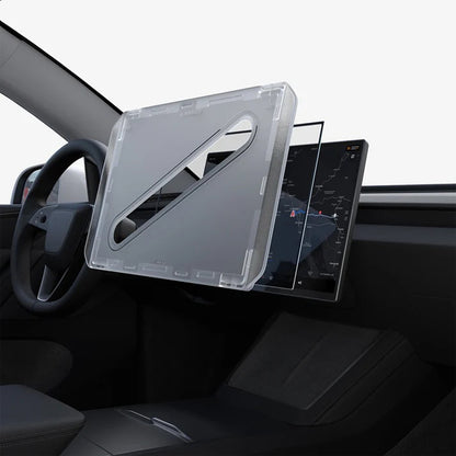 Spigen GlastR EZ FIT Beskyttelsesfilm for Tesla Y 2026 Premium / Performance Navigasjon, Herdet Glass AGL10820