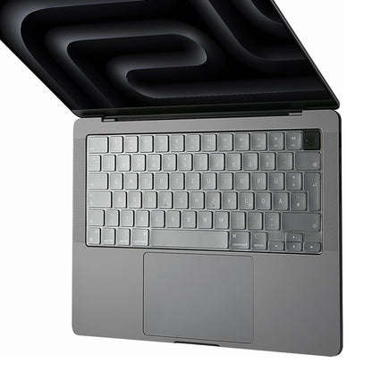 Techsuit PureTypeX tastaturbeskyttelse for Apple MacBook Pro 14 / Air 13 / Air 15-serien, gjennomsiktig