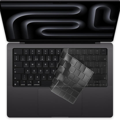 Techsuit PureTypeX tastaturbeskyttelse for Apple MacBook Pro 14 / Air 13 / Air 15-serien, gjennomsiktig