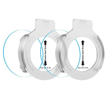 Beskyttelsesfilm Tech-Protect Easy Set+ for Huawei Watch GT 5 41mm, Sett med 2 stykker, Herdet glass