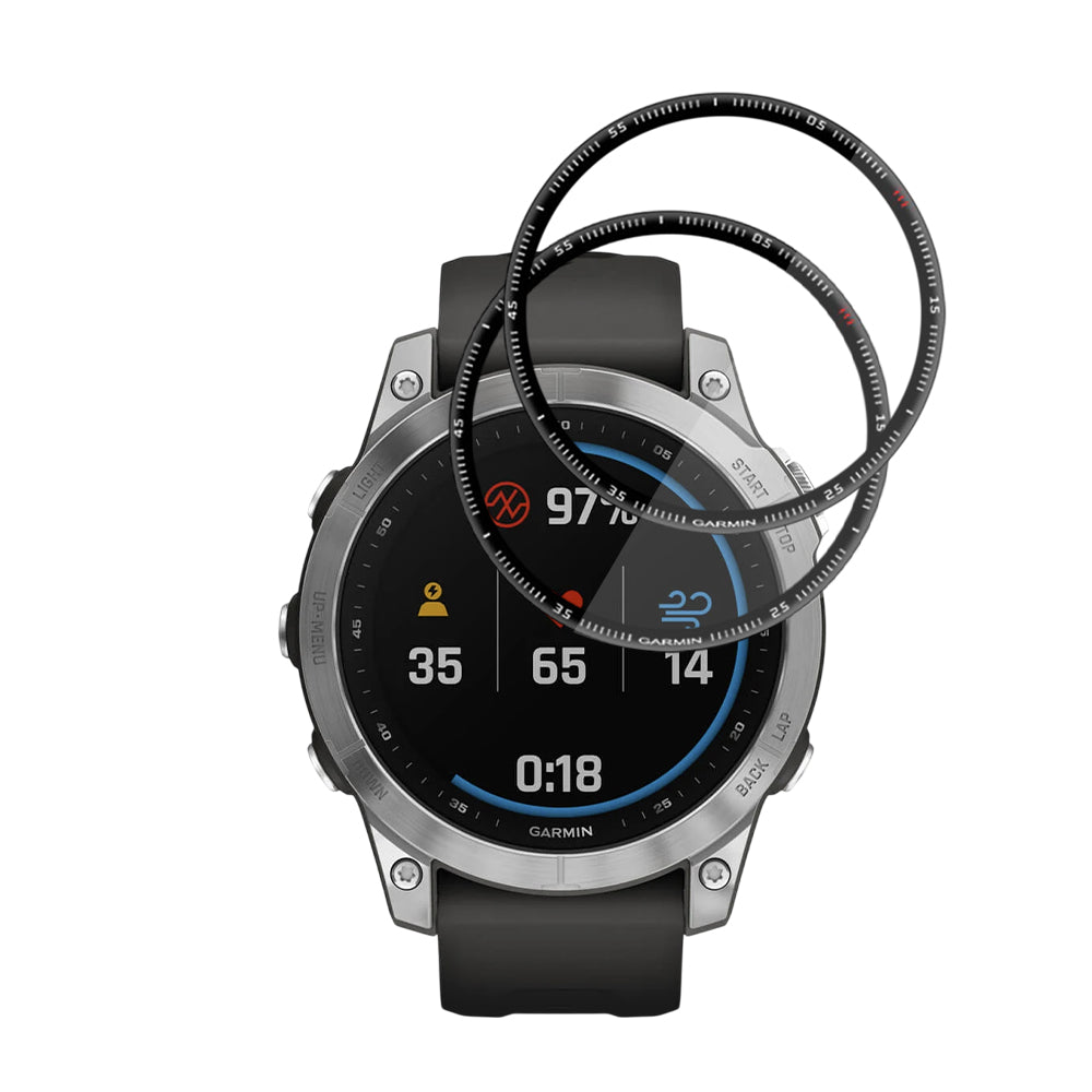 Beskyttelsesfolie Techsuit Nano Flex for Garmin Fenix 7, Sett med 2 stykker, Plast, Svart
