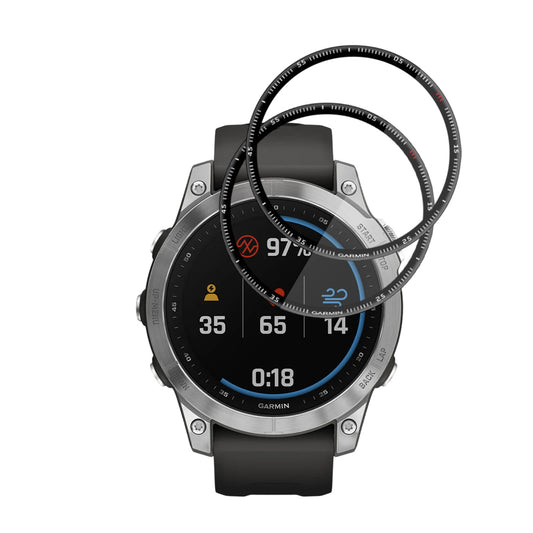 Beskyttelsesfolie Techsuit Nano Flex for Garmin Fenix 7, Sett med 2 stykker, Plast, Svart