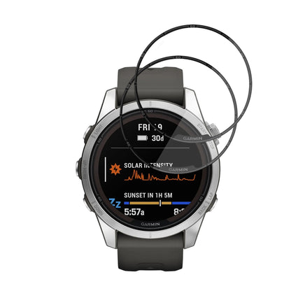 Beskyttelsesfolie Techsuit Nano Flex for Garmin Fenix 7S Pro Solar, Sett med 2 stykker, Plast, Svart