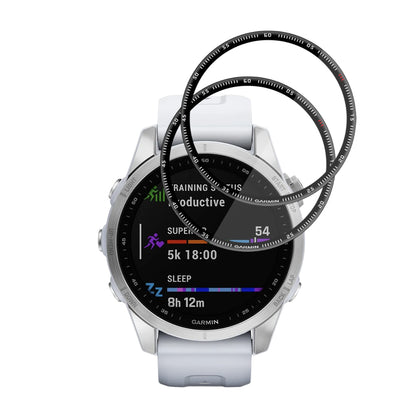 Beskyttelsesfolie Techsuit Nano Flex for Garmin Fenix 7S, Sett med 2 stykker, Plast, Svart
