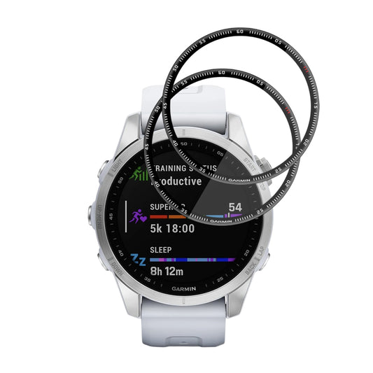 Beskyttelsesfolie Techsuit Nano Flex for Garmin Fenix 7S, Sett med 2 stykker, Plast, Svart