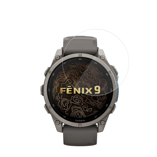Techsuit Nano Flex Beskyttelsesfilm for Garmin Fenix 9 Pro 43mm / Fenix 9 43mm, Sett med 2 stk, Plast, Svart