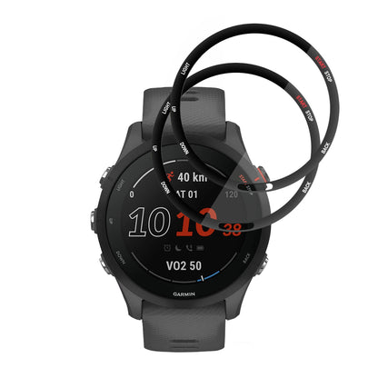 Beskyttelsesfolie Techsuit Nano Flex for Garmin Forerunner 255 Music / 255, Sett med 2 stykker, Plast, Svart