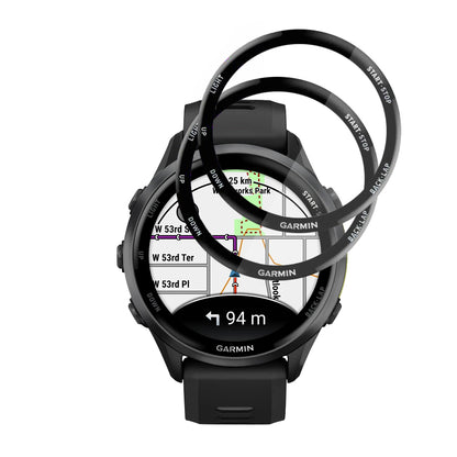 Techsuit Nano Flex beskyttelsesfilm for Garmin Forerunner 570 47mm / 970, Sett med 2 stykker, Plast, Svart
